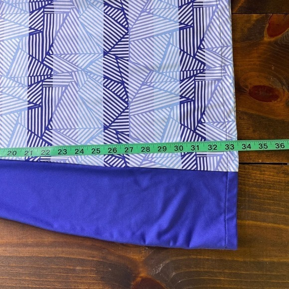 Title Nine Gidget 2.0 Summer Dress Blue Purple Printed Stretchy Women's Medium - Picture 7 of 7